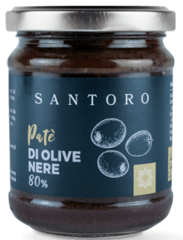 Pate'di Olive Nere 80% Gr.180 - Santoro